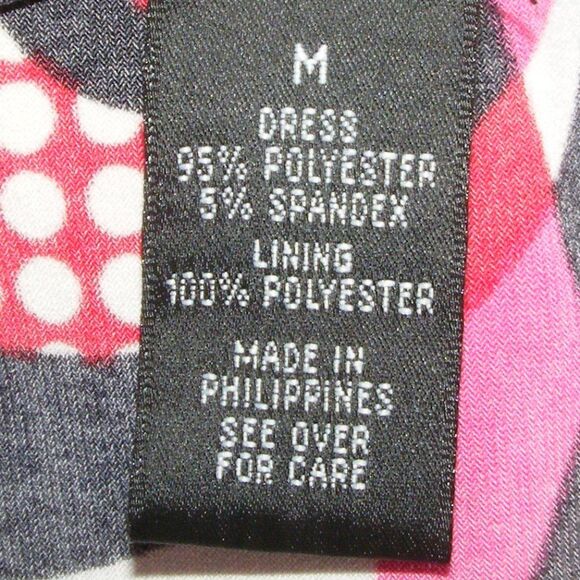 B-WEAR TOO! Dress, Jr M, Swirly Polka dot busy pattern, Short sleeves - Picture 12 of 13